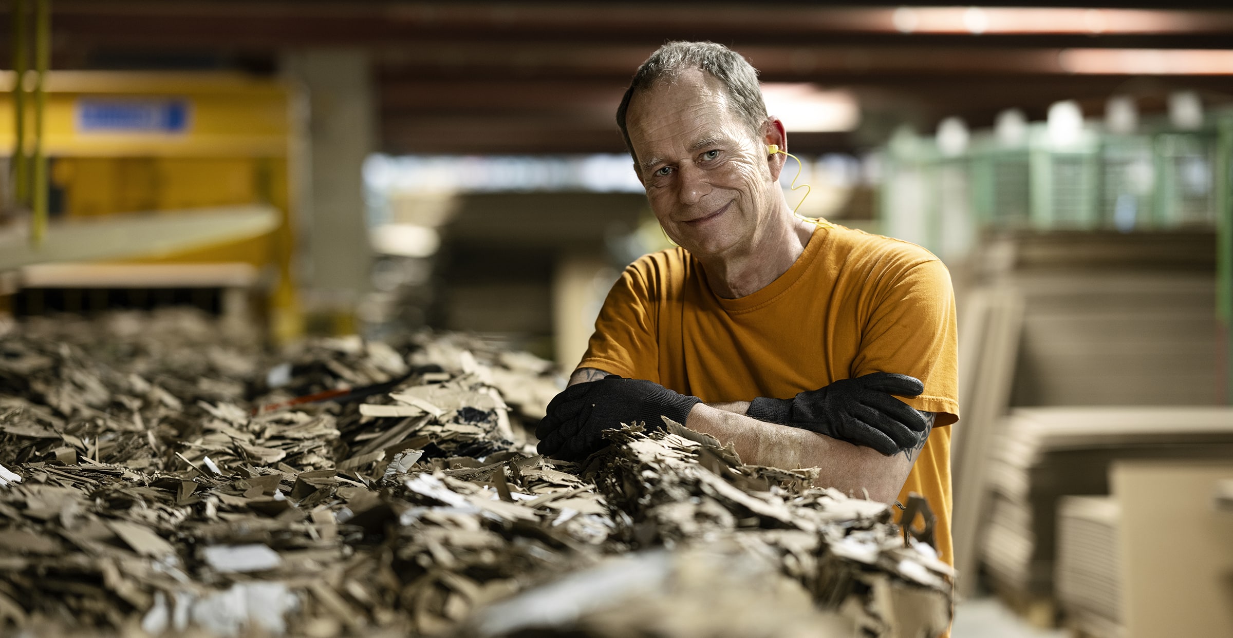 portrait professionnel en usine;